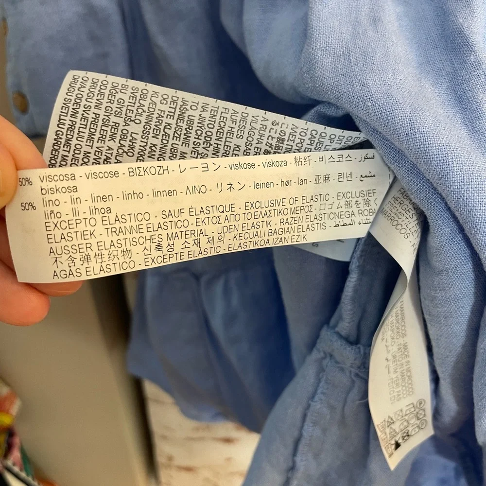 Zara Light Blue Casual Dress